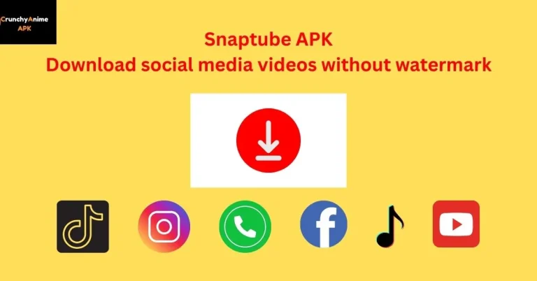 Snaptube APK 1 An image showing snaptube app for downloading videos and music from social apps